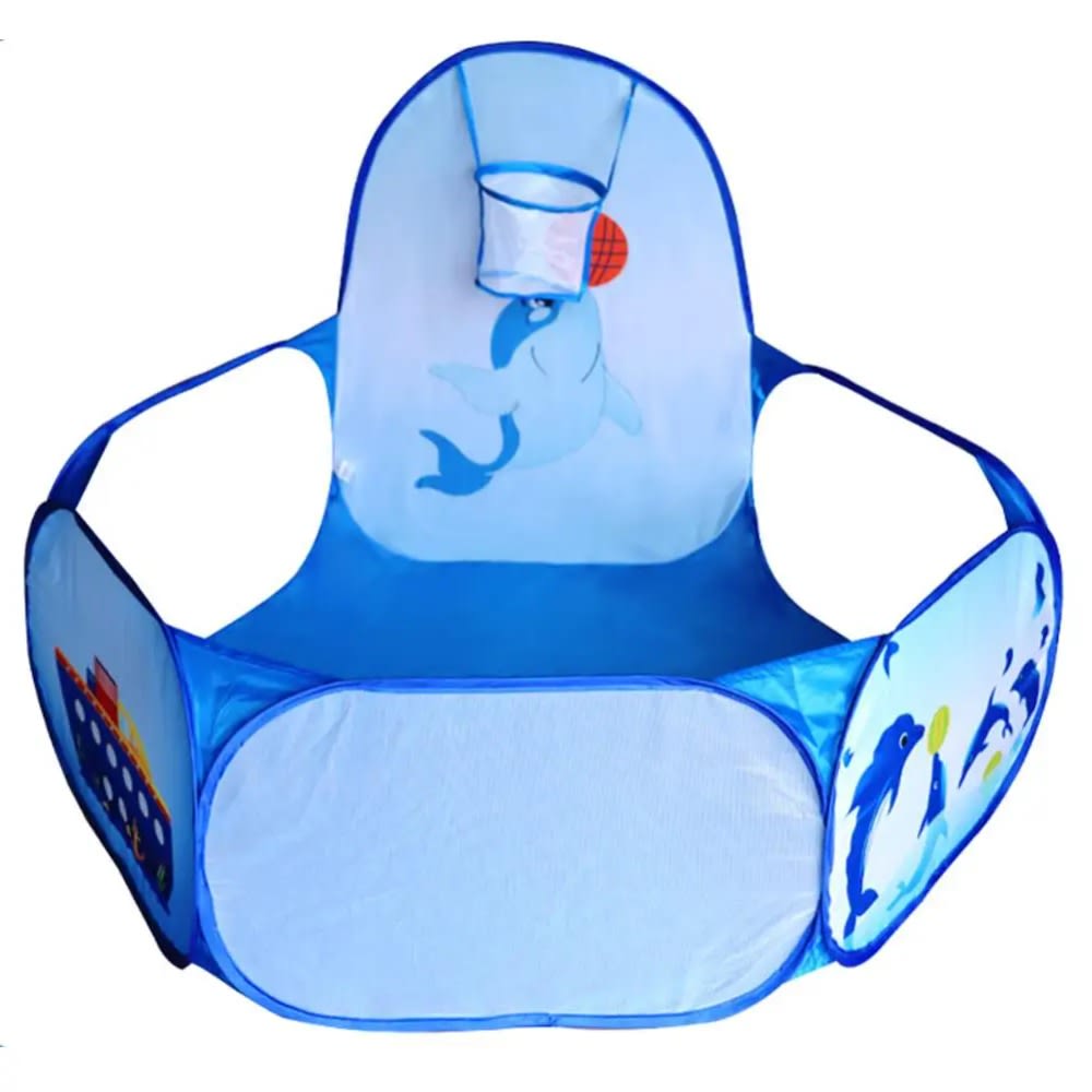 OUTAD Baby Ball Pit: Foldable Washable Toy Pool with Dolphin Pattern